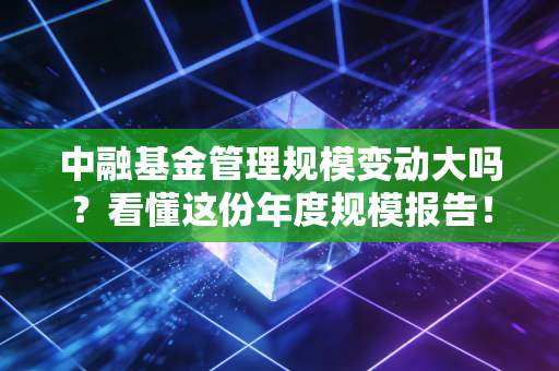中融基金管理规模变动大吗?看懂这份年度规模报告!