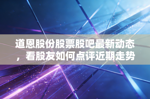 道恩股份股票股吧最新动态,看股友如何点评近期走势!