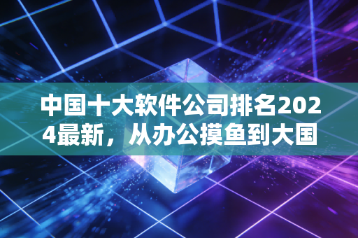 中国十大软件公司排名2024最新,从办公摸鱼到大国智造,这些公司藏着你不知道的生活细节