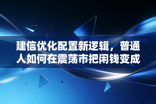 建信优化配置新逻辑，普通人如何在震荡市把闲钱变成安全感垫