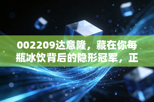 002209达意隆,藏在你每瓶冰饮背后的隐形冠军,正在撕开高端制造新赛道
