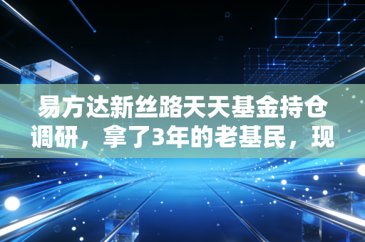 易方达新丝路天天基金持仓调研,拿了3年的老基民,现在终于想通了这件事