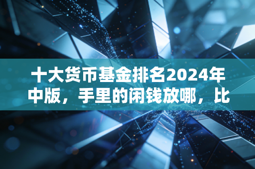 十大货币基金排名2024年中版,手里的闲钱放哪,比余额宝多赚30%的选择真的存在吗?
