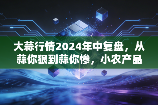 大蒜行情2024年中复盘,从蒜你狠到蒜你惨,小农产品里的大生意逻辑