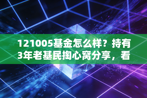 121005基金怎么样？持有3年老基民掏心窝分享，看完再也不瞎买主动基