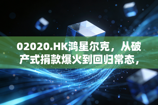 02020.HK鸿星尔克,从破产式捐款爆火到回归常态,国民运动品牌的破局与沉思