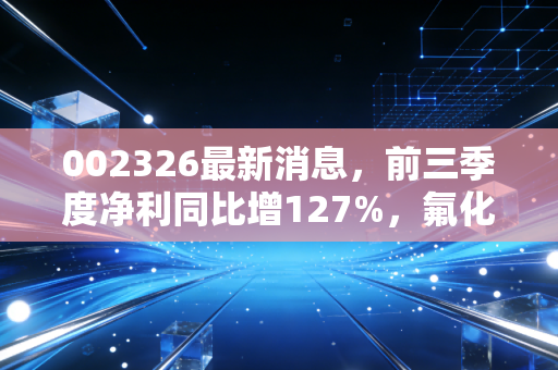 002326最新消息,前三季度净利同比增127%,氟化工龙头的下半场棋局怎么走?