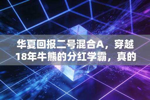 华夏回报二号混合A,穿越18年牛熊的分红学霸,真的适合普通人拿稳养老吗?