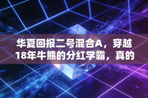 华夏回报二号混合A,穿越18年牛熊的分红学霸,真的适合普通人拿稳养老吗?