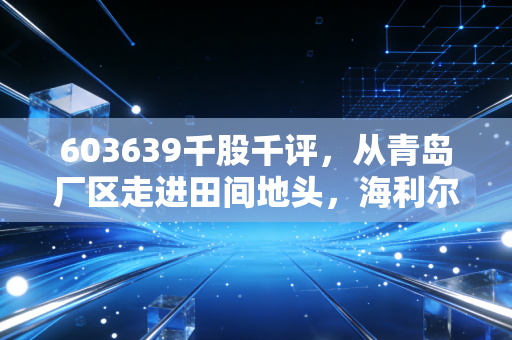603639千股千评,从青岛厂区走进田间地头,海利尔的真实价值到底被低估了多少?