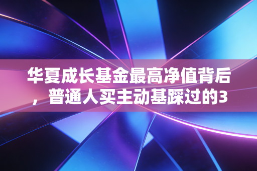 华夏成长基金最高净值背后,普通人买主动基踩过的3个坑,我用6年持仓经历说透