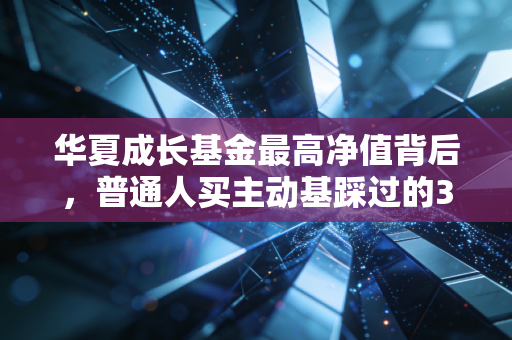 华夏成长基金最高净值背后，普通人买主动基踩过的3个坑，我用6年持仓经历说透