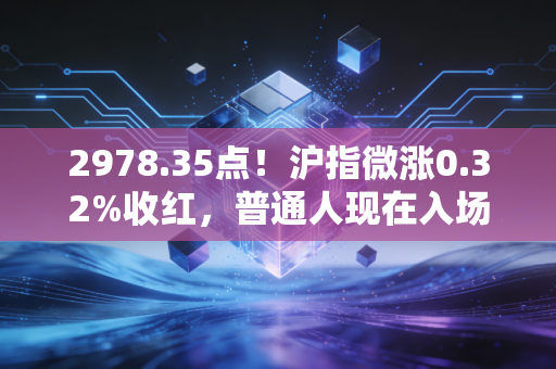 2978.35点！沪指微涨0.32%收红，普通人现在入场是抄底还是接盘？