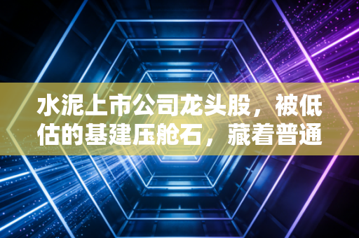 水泥上市公司龙头股,被低估的基建压舱石,藏着普通人没看到的长期价值