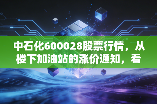 中石化600028股票行情,从楼下加油站的涨价通知,看懂万亿巨无霸的投资逻辑