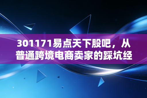 301171易点天下股吧，从普通跨境电商卖家的踩坑经历，看这家数字营销龙头的投资逻辑与后市预期
