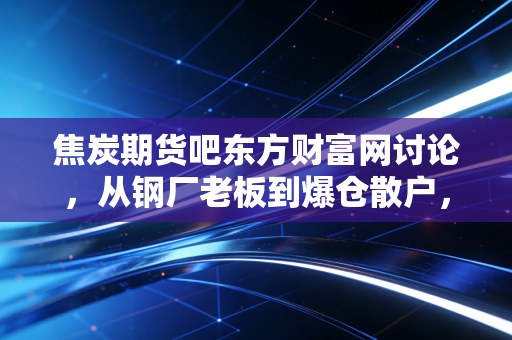 焦炭期货吧东方财富网讨论,从钢厂老板到爆仓散户,我窥见了周期品期货的3个生存真相