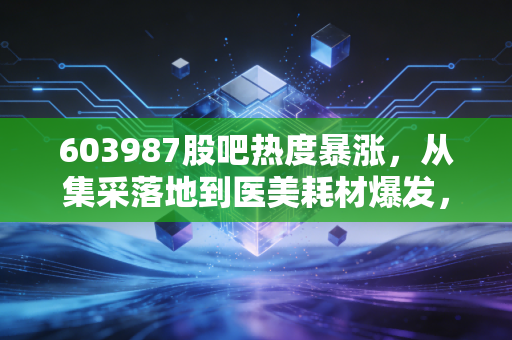 603987股吧热度暴涨,从集采落地到医美耗材爆发,小散拿3年赚40万的经验真的能复制吗?