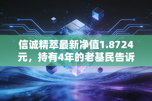 信诚精萃最新净值1.8724元，持有4年的老基民告诉我，主动基投资真的不能赚快钱