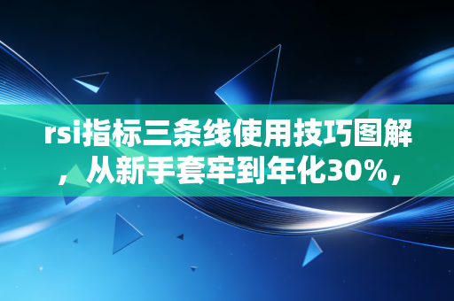 rsi指标三条线使用技巧图解，从新手套牢到年化30%，我靠这3招躲过3次股灾