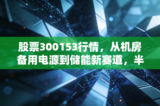 股票300153行情,从机房备用电源到储能新赛道,半年涨120%背后的机遇与坑