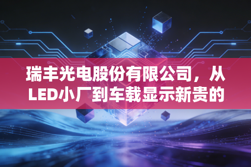 瑞丰光电股份有限公司，从LED小厂到车载显示新贵的22年逆袭，藏着中国制造业的破局密码