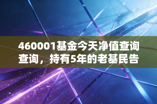 460001基金今天净值查询查询，持有5年的老基民告诉你，单看净值根本赚不到钱