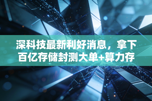 深科技最新利好消息,拿下百亿存储封测大单+算力存储批量供货华为,国产替代赛道打开三年增长空间