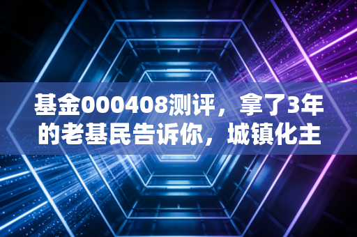基金000408测评,拿了3年的老基民告诉你,城镇化主题基能不能闭眼入?