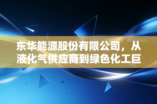 东华能源股份有限公司,从液化气供应商到绿色化工巨头,你我的生活里早就有它的身影