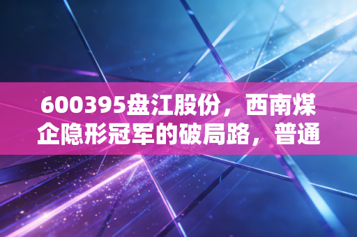 600395盘江股份,西南煤企隐形冠军的破局路,普通人能从它的发展里挖到什么红利?
