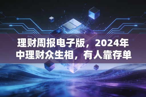 理财周报电子版,2024年中理财众生相,有人靠存单赚出全家旅游费,有人追热点亏掉20%首付