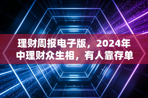 理财周报电子版,2024年中理财众生相,有人靠存单赚出全家旅游费,有人追热点亏掉20%首付
