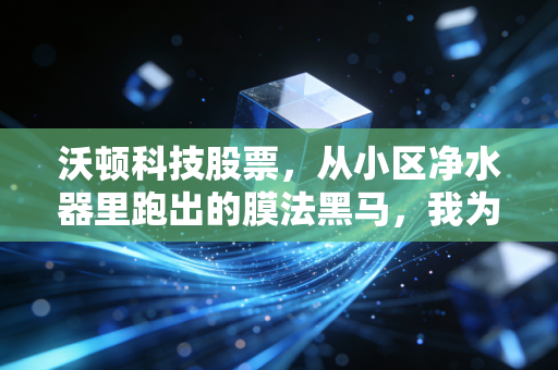 沃顿科技股票,从小区净水器里跑出的膜法黑马,我为什么拿了3年还没卖?