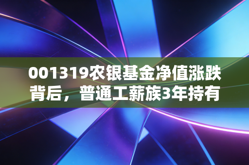 001319农银基金净值涨跌背后,普通工薪族3年持有复盘,我为什么说买基不能只看单日涨幅