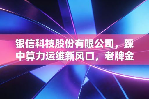 银信科技股份有限公司，踩中算力运维新风口，老牌金融IT服务商的破局与进阶