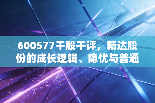 600577千股千评,精达股份的成长逻辑、隐忧与普通人持仓参考