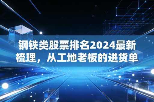 钢铁类股票排名2024最新梳理,从工地老板的进货单里,我找到了稳赚的底层逻辑