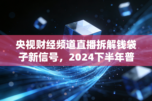 央视财经频道直播拆解钱袋子新信号,2024下半年普通人的钱要往哪放?