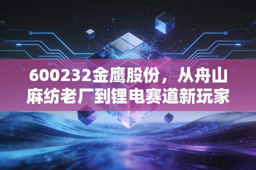 600232金鹰股份，从舟山麻纺老厂到锂电赛道新玩家，小市值国企的破局路对普通人有啥启发？