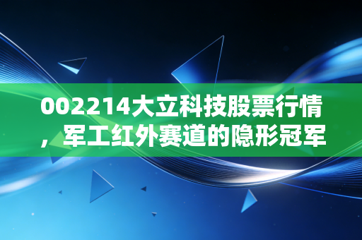 002214大立科技股票行情,军工红外赛道的隐形冠军,是短期波动还是长期价值拐点?