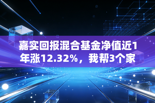 嘉实回报混合基金净值近1年涨12.32%,我帮3个家庭复盘后,发现普通人买混基踩的坑都雷同
