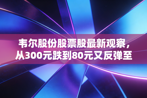 韦尔股份股票股最新观察,从300元跌到80元又反弹至150元,普通散户能上车吗?