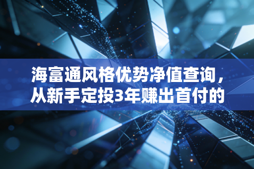 海富通风格优势净值查询,从新手定投3年赚出首付的实操指南,别再只会看数字瞎焦虑