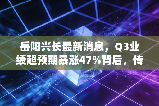 岳阳兴长最新消息，Q3业绩超预期暴涨47%背后，传统炼化企业的破局样本