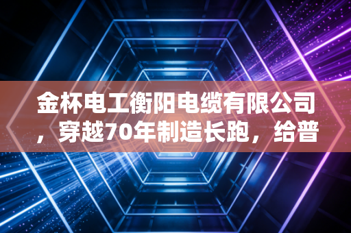 金杯电工衡阳电缆有限公司，穿越70年制造长跑，给普通人的生活牵住稳稳的安全感