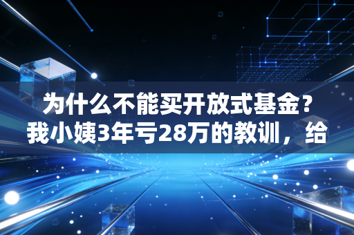 为什么不能买开放式基金？我小姨3年亏28万的教训，给所有普通人提个醒