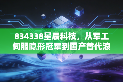 834338星辰科技，从军工伺服隐形冠军到国产替代浪潮下的新增长样本