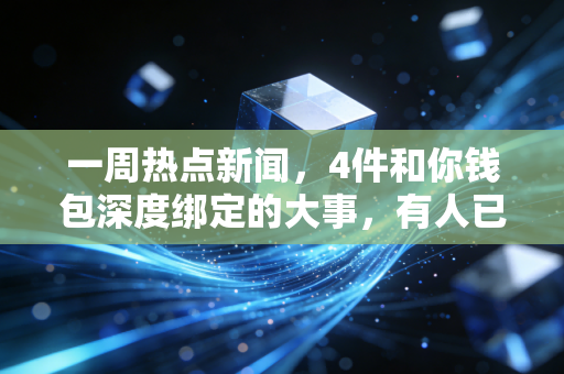 一周热点新闻,4件和你钱包深度绑定的大事,有人已经多赚几万有人踩了大坑