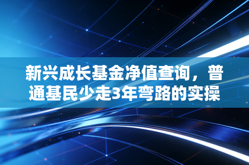 新兴成长基金净值查询,普通基民少走3年弯路的实操指南